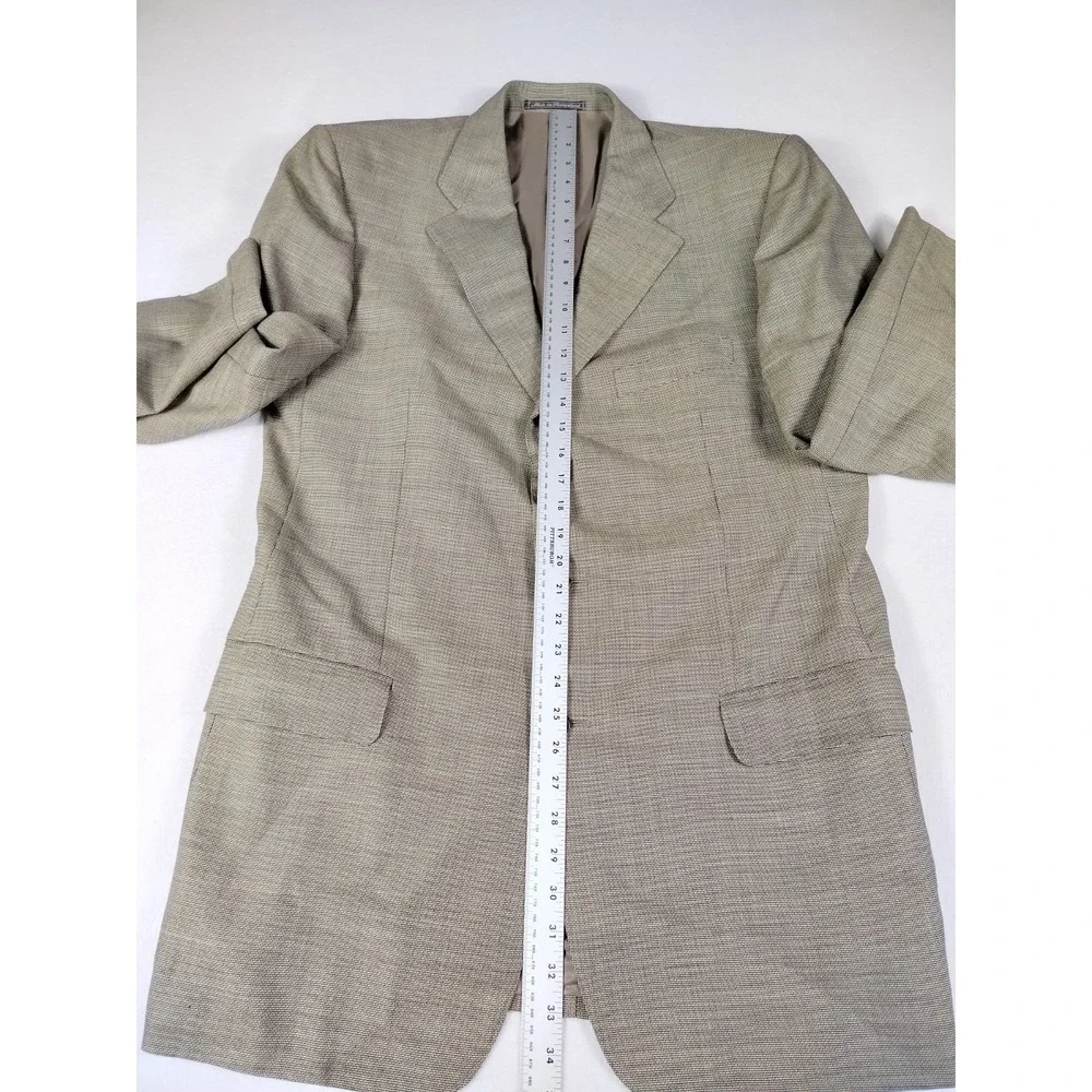 Ermenegildo Zegna Blazer Men's 45 Light Green High Performance Corpcore Workwear